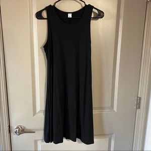 Black Sleeveless Tshirt Dress